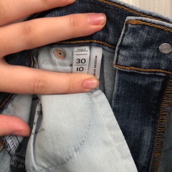 LOFT Modern Skinny Distressed Jeans - Picture 5 of 5